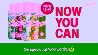 Batiste Hair Batiste dry shampoo 200mL range prices have dropped for summer at Woolworths 27112024 25022025 Ad Commercial Brand Imagery Photoshoot 2