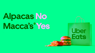 Uber Eats Alpacas No Maccas Yes Get Almost Almost Anything Uber Eats Ad Commercial Brand Imagery Photoshoot 1