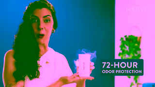 NATIVE Cosmetics Its Native Aluminum free 72hr odor protection with only 9 ingredients Ad Commercial Brand Imagery Photoshoot 0