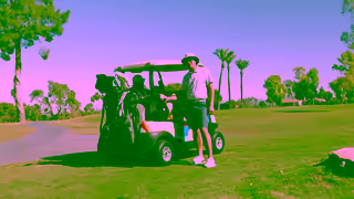 Knockaround Washing Balls on the Golf Cart Ad Commercial Brand Imagery Photoshoot 1
