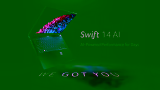 Acer Your Everyday AI Companion Swift 14 AI Copilot PC Acer Ad Commercial Brand Imagery Photoshoot 2