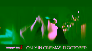 Signature Entertainment Terrifier 3 2024 SignatureUK Only In Cinemas 11 October Ad Commercial Brand Imagery Photoshoot 2