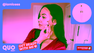Shoppers Drug Mart Get Ready Using Quo Beauty ft Icess Everyday Clean Girl Makeup Ad Commercial Brand Imagery Photoshoot 1