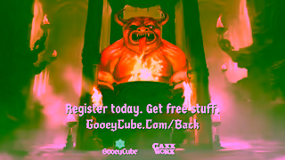 Gooey Cube Tomb of Gyzaengaxx Kickstarter Register Now Back Get FREE Loot Short Ad Commercial Brand Imagery Photoshoot 2