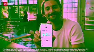 XTB Earn a boosted 65 AER Interest on your Stocks Shares ISA Ad Commercial Brand Imagery Photoshoot 1