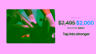 Peloton 2025 US en bike q4 fy25 pton May Promo strikethrough 2000 lifestyle video 16x9 15s olv null Ad Commercial Brand Imagery Photoshoot 0