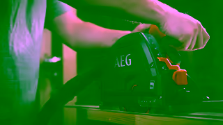 AEG Power Tools GET MORE Precision AEG FUSION 165mm Track Saw Ad Commercial Brand Imagery Photoshoot 2