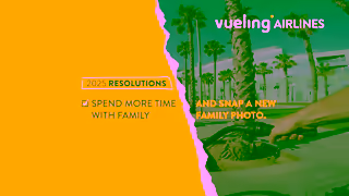 Vueling Airlines CHECKING OFF RESOLUTIONS IS EASIER WHEN YOU FLY Ad Commercial Brand Imagery Photoshoot 0