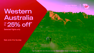 Virgin Australia Western Australia Sale Ad Commercial Brand Imagery Photoshoot 0