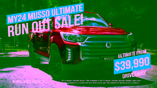 KGM SsangYong Musso Runout Sale 30s Ad Commercial Brand Imagery Photoshoot 2