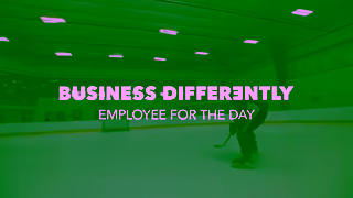 Intuit Employee For The Day w Antoni Porowski Swift Hockey QuickBooks Ad Commercial Brand Imagery Photoshoot 2