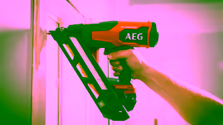 AEG Power Tools GET MORE from AEGs range of 18V Nailers Ad Commercial Brand Imagery Photoshoot 1