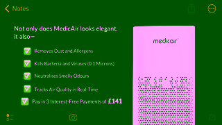 MedicAir Split the cost shop MedicAirs HEPA 14 air purifier with 3 interestfree instalments of 141 Ad Commercial Brand Imagery Photoshoot 1