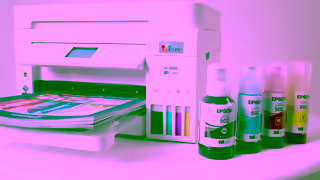 Epson CartridgeFree Printer Shaq Epson EcoTank Ad Commercial Brand Imagery Photoshoot 1