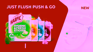 HARPIC NEW Harpic Hygienic Fresh Stickers Convenience UK Launch April 2024 Ad Commercial Brand Imagery Photoshoot 2