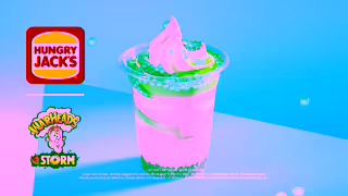 Hungry Jacks Hungry Jacks NEW Warheads Sour Watermelon Storm Ad Commercial Brand Imagery Photoshoot 0