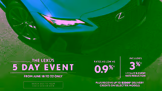 Lexus LEXUS 5 DAY EVENT FROM JUNE 18 TO 22 ONLY Ad Commercial Brand Imagery Photoshoot 1