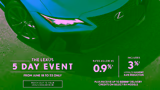 Lexus LEXUS 5 DAY EVENT FROM JUNE 18 TO 22 ONLY Ad Commercial Brand Imagery Photoshoot 2