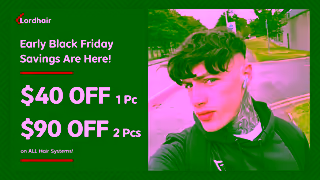 Lordhair Black Friday Hair System Sale Save Up to 90Natural Look AllDay Comfort No Surgery Ad Commercial Brand Imagery Photoshoot 2