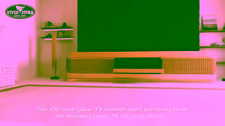 VIVIDSTORM Limited to 99 Units130Inch DUNE Laser TV Cabinet The Ultimate Luxury Home Theater Ad Commercial Brand Imagery Photoshoot 1