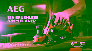 AEG Power Tools AEG 18V Brushless 82mm Planer BHO18B in action Ad Commercial Brand Imagery Photoshoot 2
