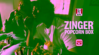 KFC KFCs Zinger Popcorn Box Ad Commercial Brand Imagery Photoshoot 1