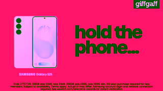 Giffgaff Outright Saving Samsung S25 Are you on giffgaff or Something 169 10 Second Ad Commercial Brand Imagery Photoshoot 0