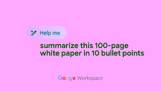 Google Workspace Duet AI in Docs Help me summarize Ad Commercial Brand Imagery Photoshoot 1