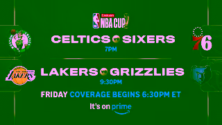 Sports on Prime NBA on Prime Oct 31 Celtics vs Sixers Lakers vs Grizzlies Friday Ad Commercial Brand Imagery Photoshoot 2