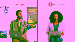 DuckDuckGo Heres why you should switch from Google to DuckDuckGo Laptop 30 Ad Commercial Brand Imagery Photoshoot 1