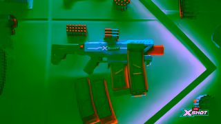 ZURU Toys Introducing the XSHOT Smoking Barrel Ad Commercial Brand Imagery Photoshoot 1