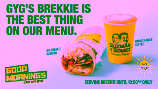 Guzman Y Gomez Good Mornings Start with GYG Coffee 6sec Ad Commercial Brand Imagery Photoshoot 2