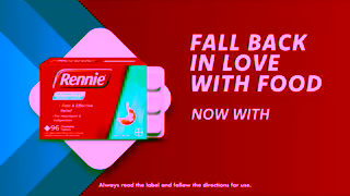 Rennie Fall Back In Love With Food Rennie Gives Fast Relief from Heartburn and Indigestion Ad Commercial Brand Imagery Photoshoot 2