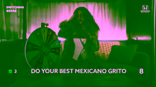 Honda Honda Stage Switching Gears Estevie spins the wheel of Cumbia Roulette Ad Commercial Brand Imagery Photoshoot 2