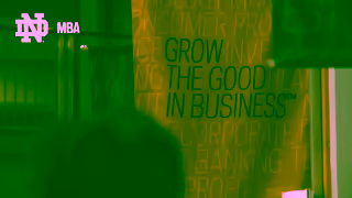 The University of Notre Dame The Notre Dame MBA Thats How We Grow the Good in Business Ad Commercial Brand Imagery Photoshoot 2