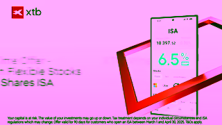XTB Earn a boosted 65 AER Interest on your Stocks Shares ISA Ad Commercial Brand Imagery Photoshoot 2