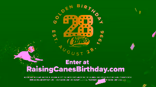 Raising Cane's Raising Canes Golden Birthday Ad Commercial Brand Imagery Photoshoot 2