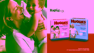 Huggies Huggies Ultra Dry Nappy Pants featuring RapidDry technology for superior dryness 15s Ad Commercial Brand Imagery Photoshoot 2