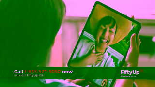 FiftyUp FiftyUp Insurance TV ad 2024 Donna Ad Commercial Brand Imagery Photoshoot 1