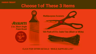 Harbor Freight Free Gift with Purchase Harbor Freight Ad Commercial Brand Imagery Photoshoot 2