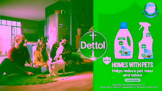Dettol Dettol Homes with Pets Helps reduce pet mess odour Ad Commercial Brand Imagery Photoshoot 1