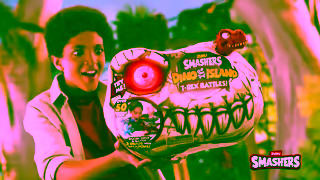 ZURU Toys New Smashers Dino island TRex Battles with armoury and weapons that really fire The battle is on Ad Commercial Brand Imagery Photoshoot 0