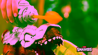 ZURU Toys New Smashers Dino island TRex Battles with armoury and weapons that really fire The battle is on Ad Commercial Brand Imagery Photoshoot 2