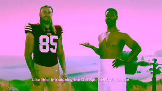 Old Spice George Kittle is an Old Spice Man Ad Commercial Brand Imagery Photoshoot 0