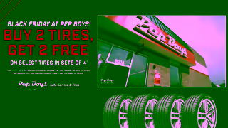 PEP BOYS Auto Pep Boys Black Friday Promo B2G2 Tire 15s Non Skippable Ad Commercial Brand Imagery Photoshoot 2