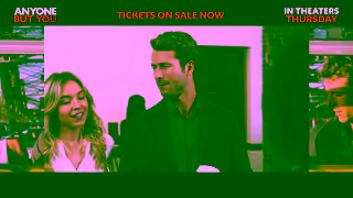 Sony Pictures ANYONE BUT YOU XS AND OS CD WIDE 15 In Theaters Thursday Ad Commercial Brand Imagery Photoshoot 0