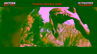 Sony Pictures ANYONE BUT YOU XS AND OS CD WIDE 15 In Theaters Thursday Ad Commercial Brand Imagery Photoshoot 2