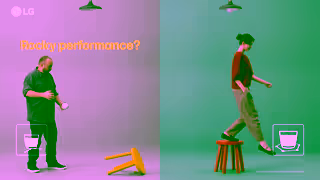 LG Electronics Minimise rocking with the LG Hexagon Turntable Ad Commercial Brand Imagery Photoshoot 0