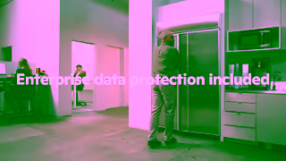 Microsoft365 Enterprise Data Protection Included with Microsoft 365 Copilot Chat Ad Commercial Brand Imagery Photoshoot 2