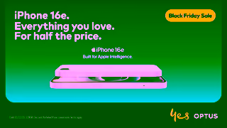 Optus OPT0710 PT AED SAL BlackFriday BlackFriday iPhone16e PMAX VID 1920x1080 Ad Commercial Brand Imagery Photoshoot 1